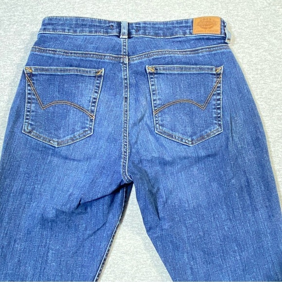 Dickies Curvy Straight Leg Jeans Women's 6 Blue Mid Rise Stretch Casual Denim - Picture 10 of 16